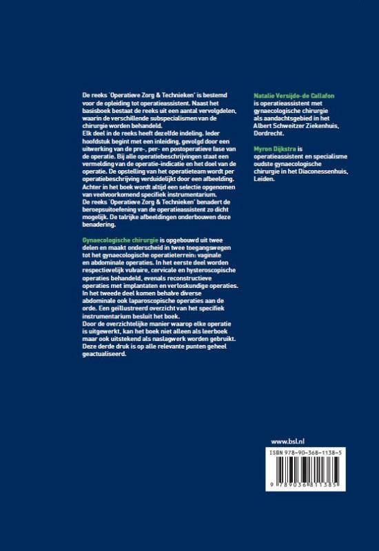 Achterkant van Gynaecologische chirurgie
