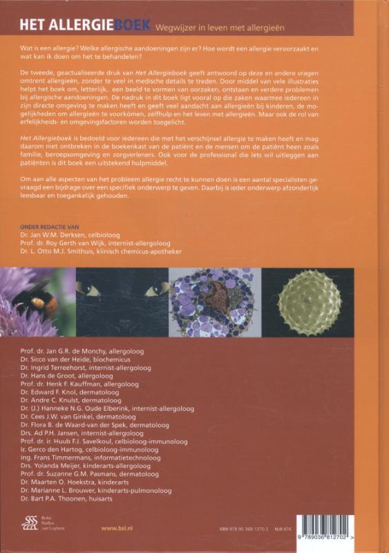 Achterkant van Het allergieboek