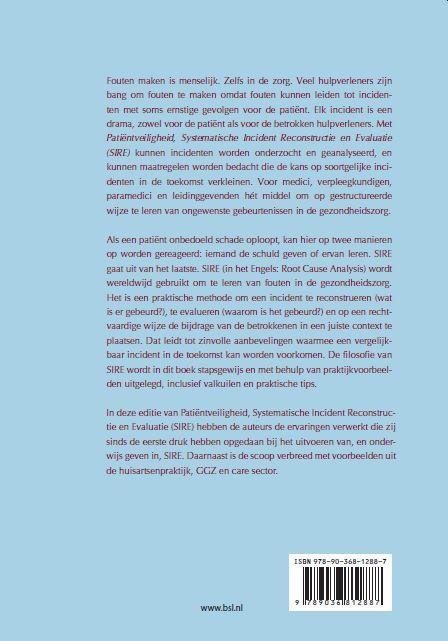 Achterkant van Patiëntveiligheid