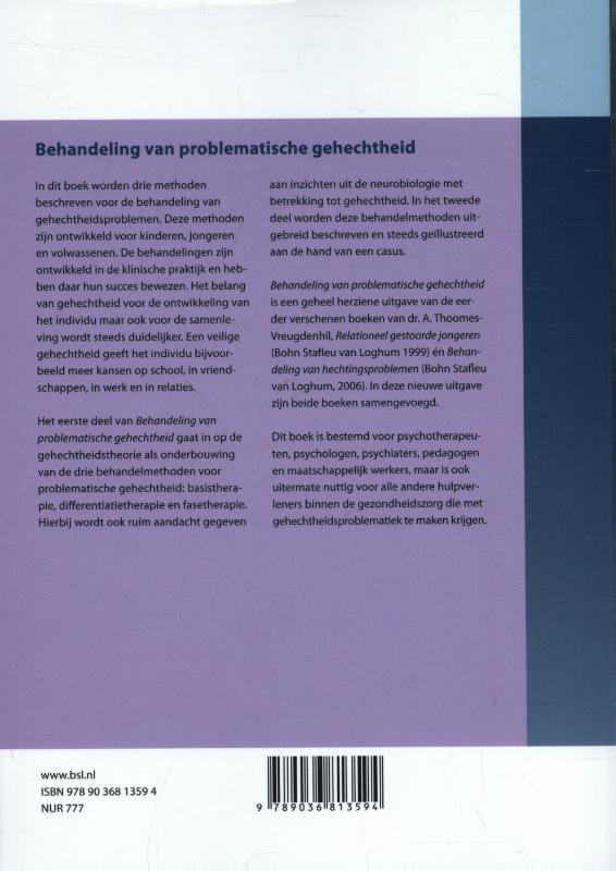 Achterkant van Behandeling van problematische gehechtheid