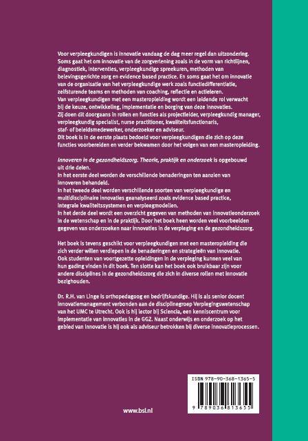 Achterkant van Innoveren in de gezondheidszorg