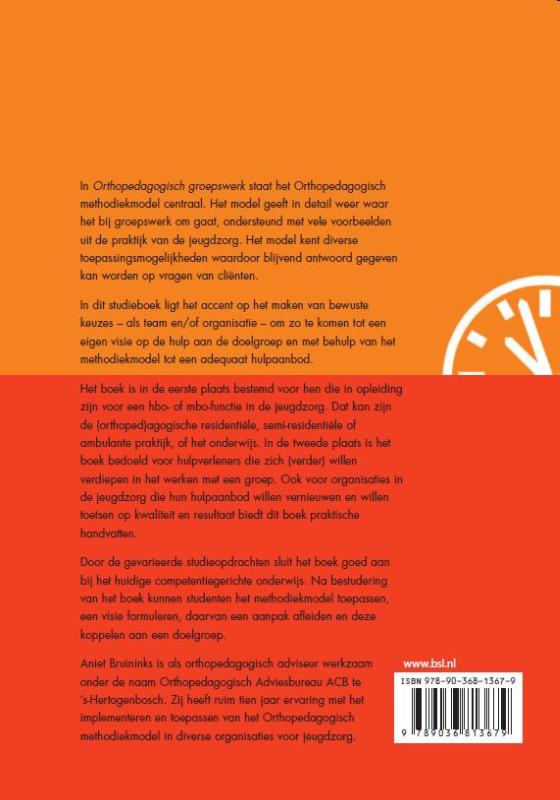 Achterkant van Orthopedagogisch groepswerk