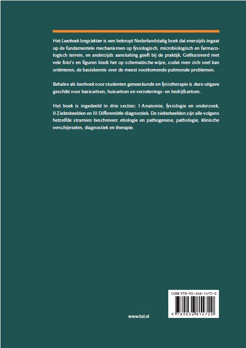 Achterkant van Leerboek longziekten