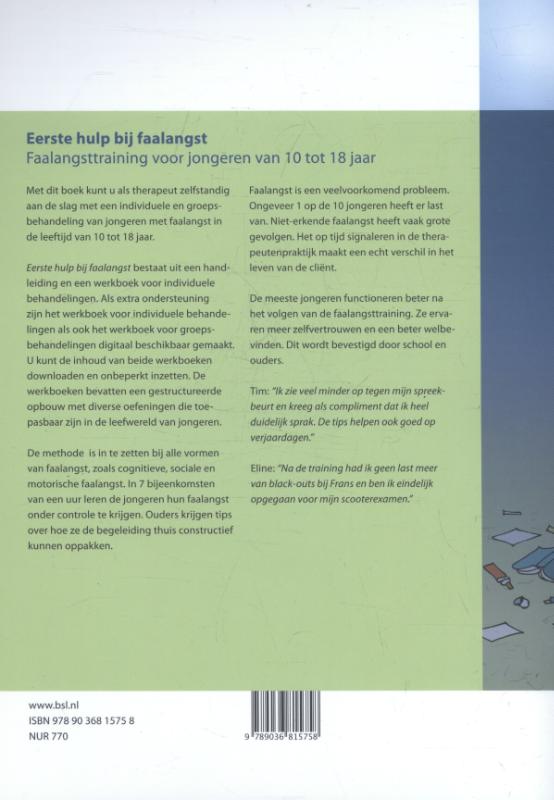 Achterkant van Eerste hulp bij faalangst