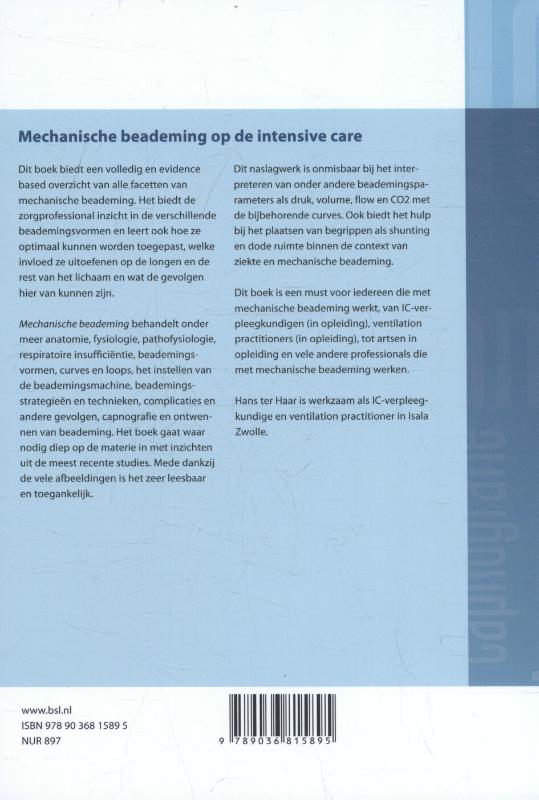 Achterkant van Mechanische beademing op de intensive care
