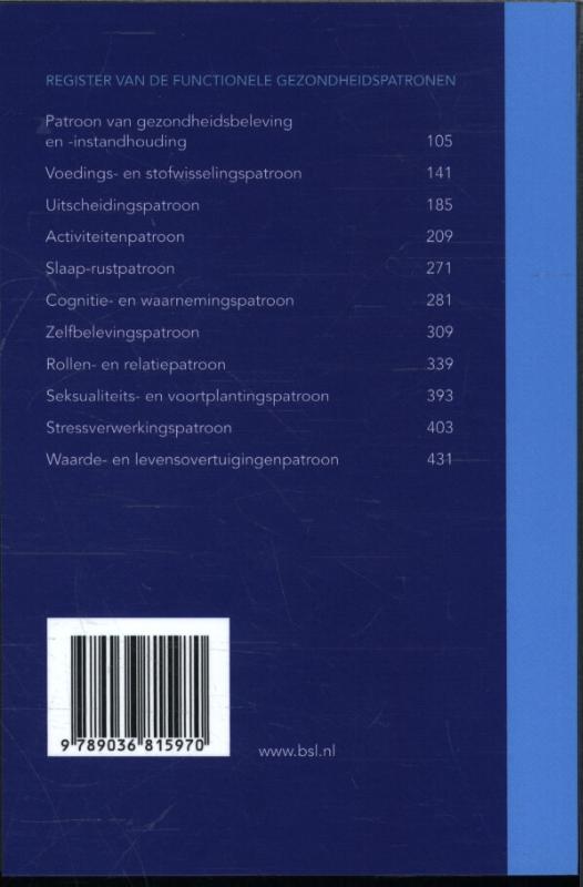 Achterkant van Handleiding verpleegkundige diagnostiek