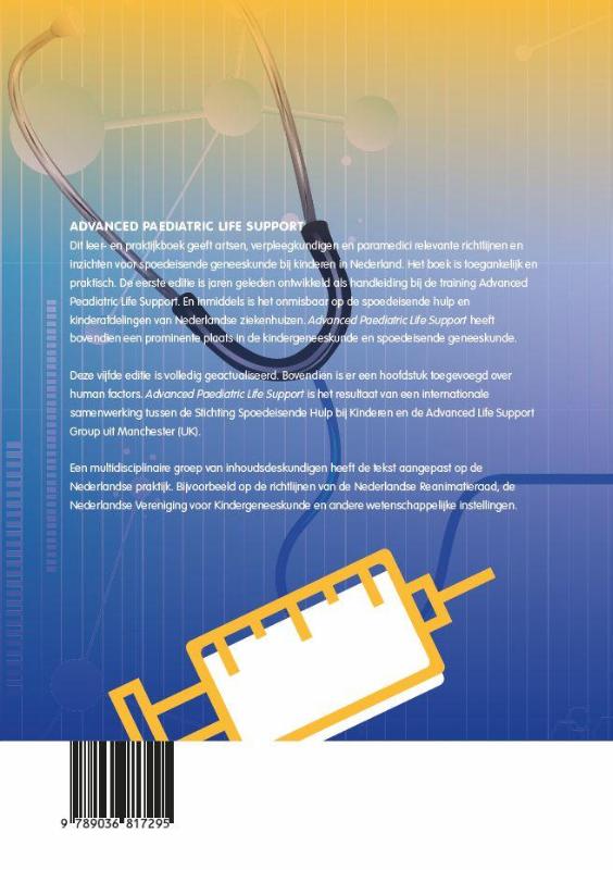 Achterkant van Advanced Paediatric Life Support
