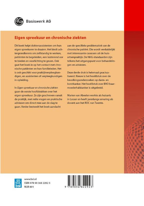 Achterkant van Eigen spreekuur en chronische ziekten