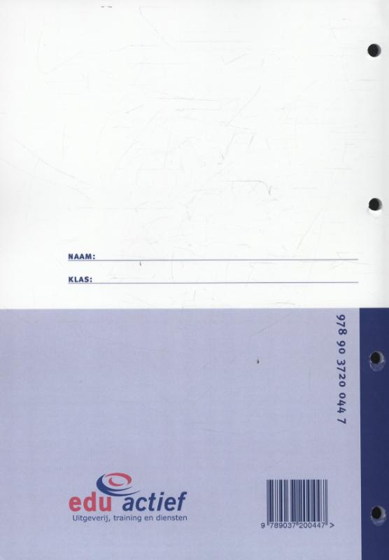 Achterkant van Examenkatern instructie-/werkboek dl. 2