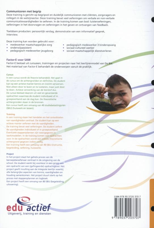 Achterkant van training werkboek