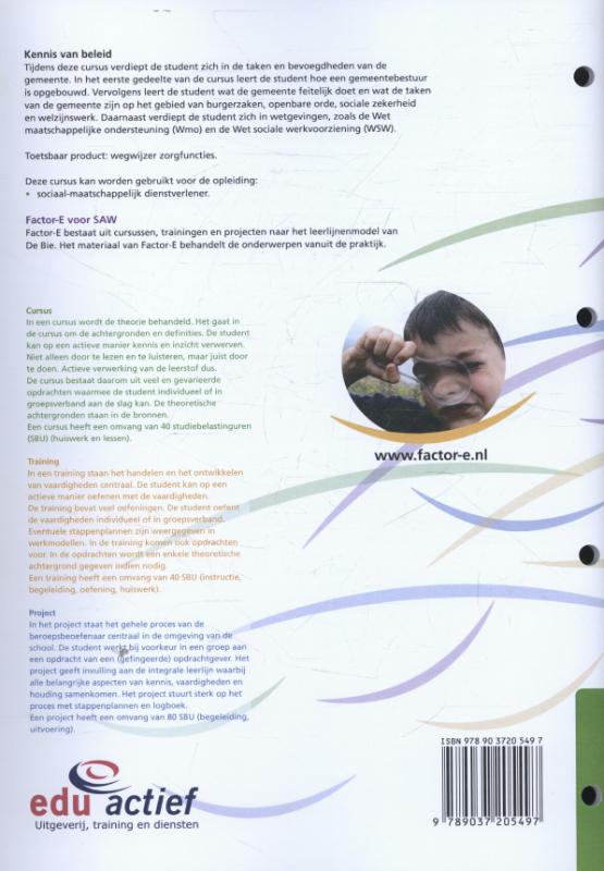 Achterkant van Cursus