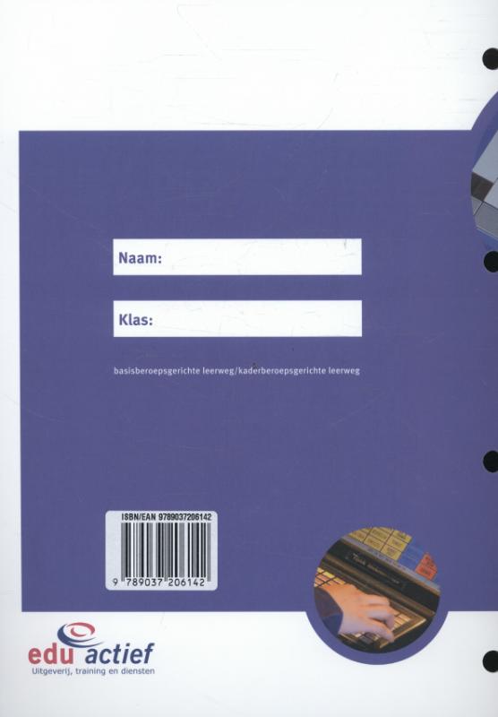 Achterkant van Werkboek