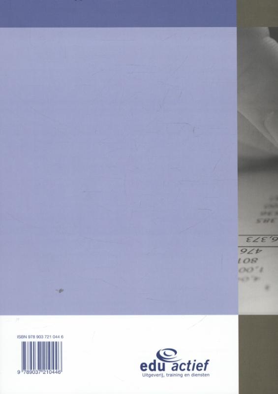 Achterkant van Theorie-/werkboek