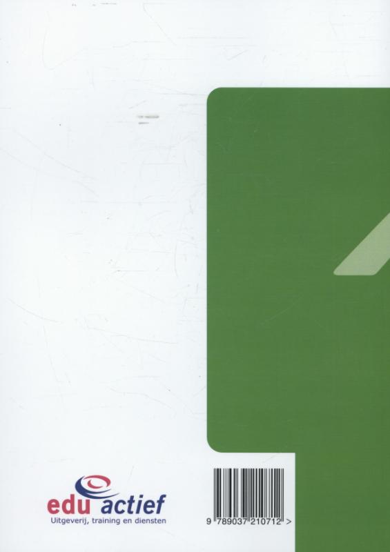 Achterkant van Opdrachtenboek