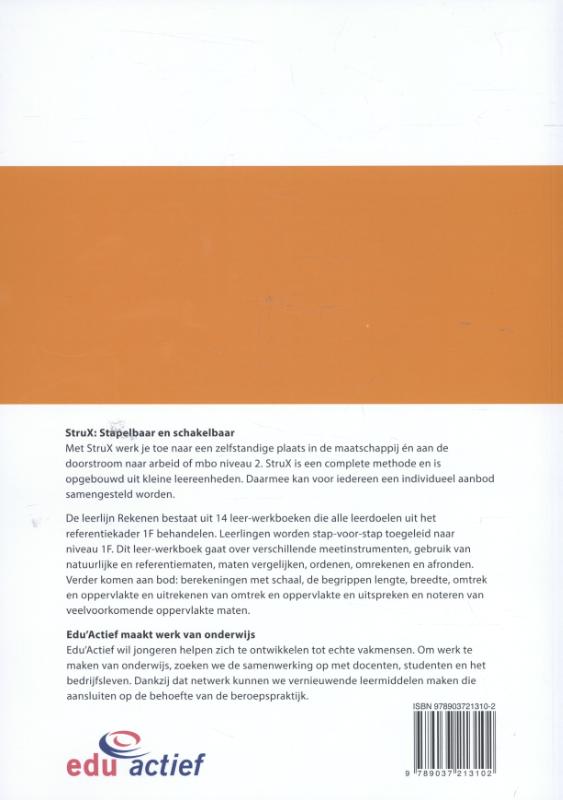 Achterkant van Rekenen meten en meetkunde
