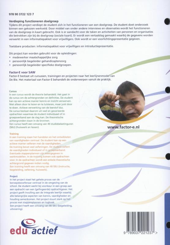 Achterkant van Verdieping functioneren doelgroepen