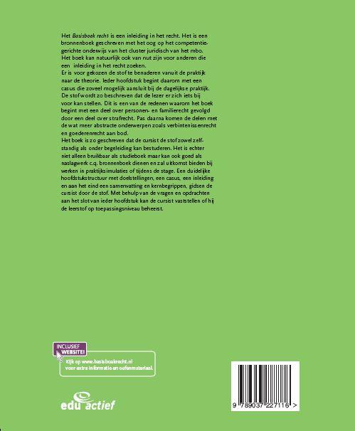 Achterkant van Basisboek recht
