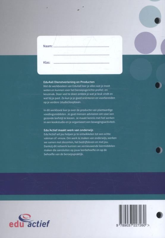 Achterkant van werkboek
