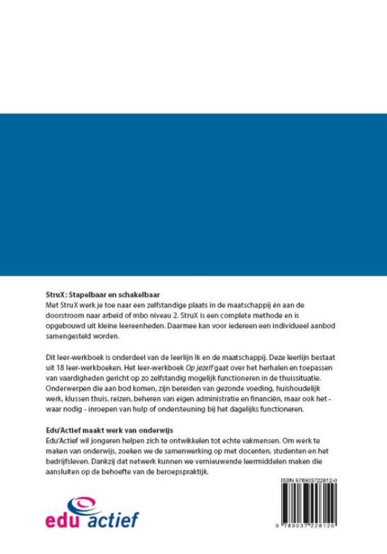Achterkant van Ik en de maatschappij - Op jezelf