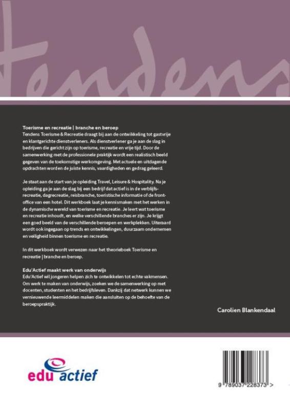Achterkant van Werkboek
