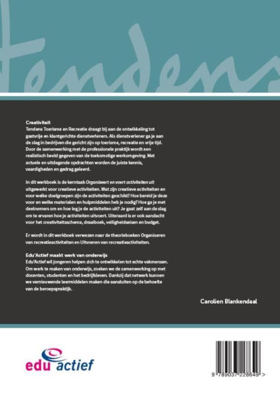 Achterkant van Werkboek