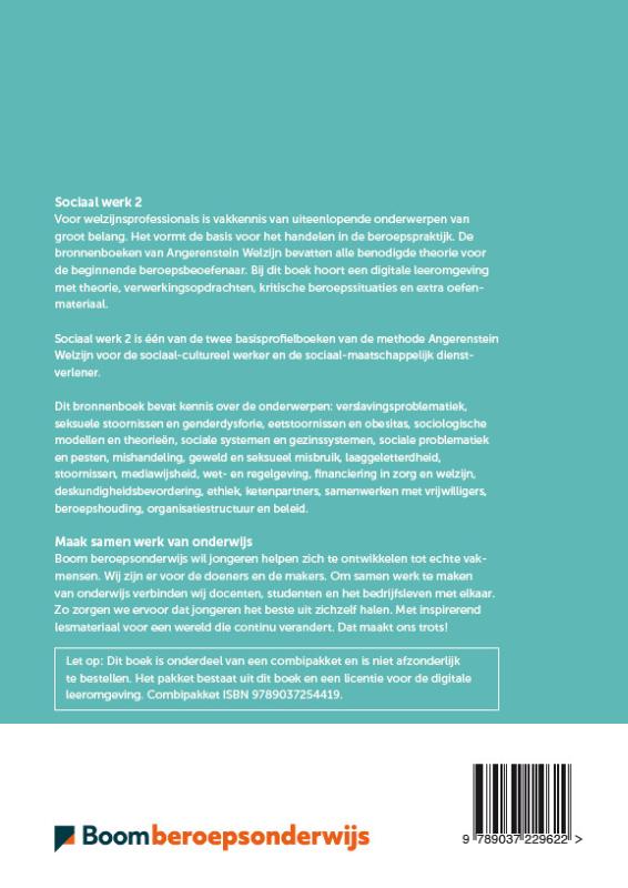 Achterkant van Sociaal werk 2