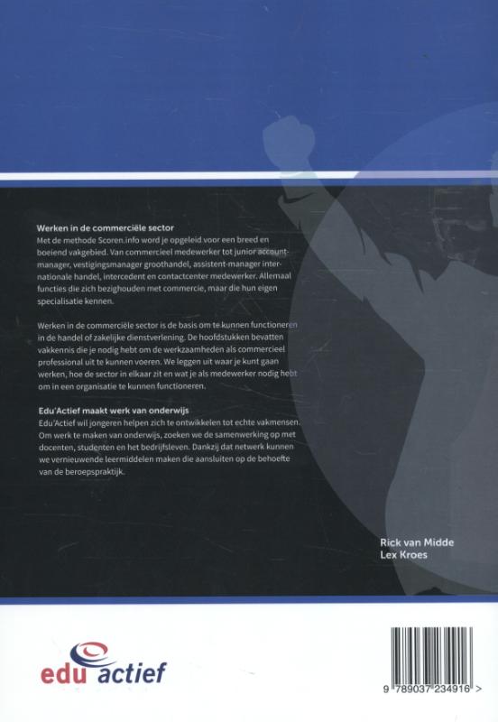 Achterkant van Werken in de commerciële sector