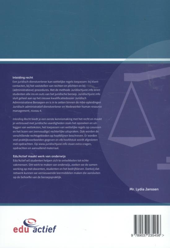 Achterkant van theorie- en werkboek