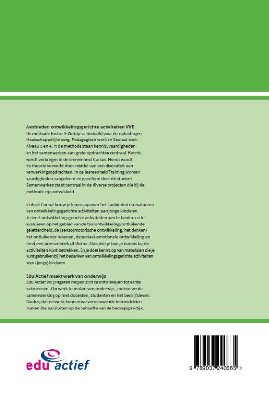 Achterkant van Aanbieden ontwikkelingsgerichte activiteiten VVE