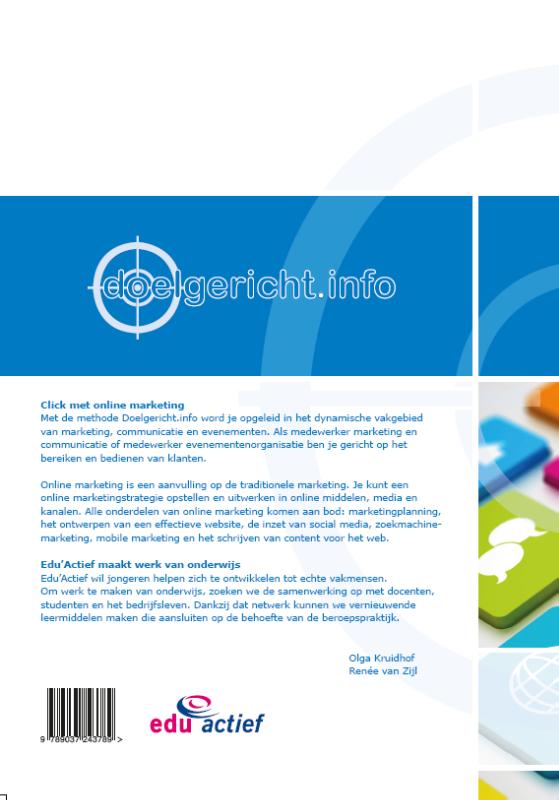 Achterkant van Click met online marketing doelgericht.info