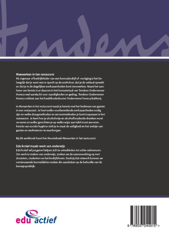 Achterkant van Werkboek