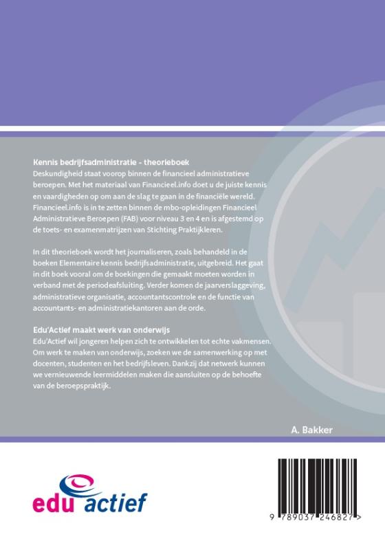 Achterkant van theorieboek