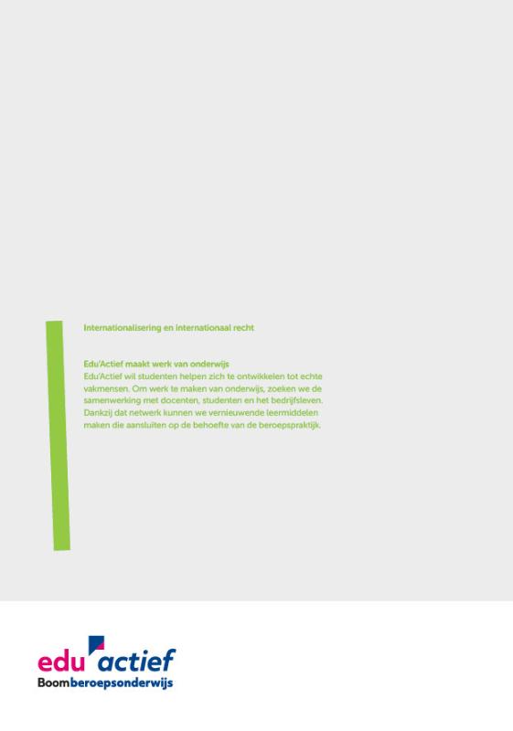 Achterkant van KEUZEDEEL INTERNATIONALISERING EN INTERNATIONAAL RECHT