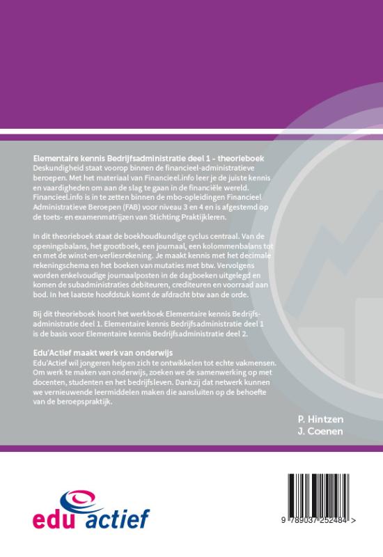 Achterkant van theorieboek