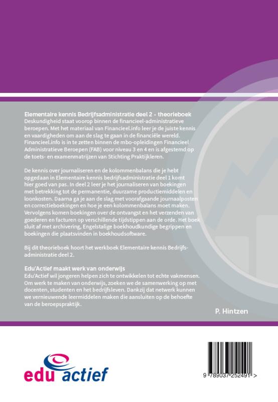 Achterkant van theorieboek