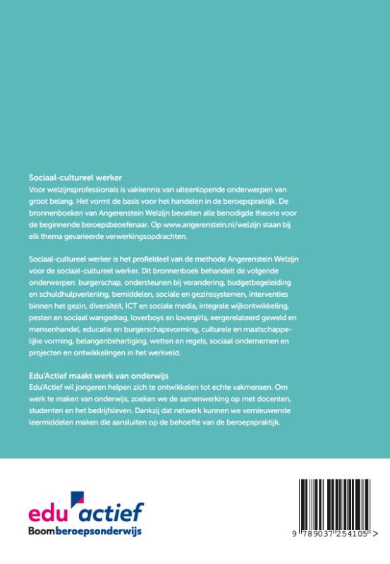 Achterkant van Sociaal-cultureel werker
