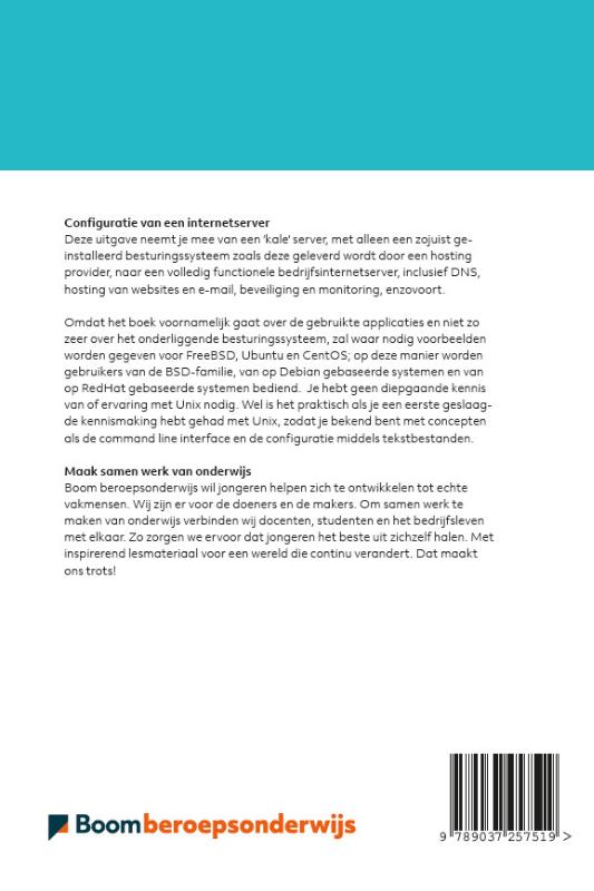 Achterkant van Configuratie van een internetserver