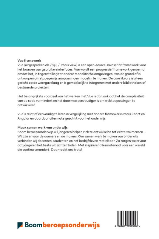 Achterkant van Vue framework