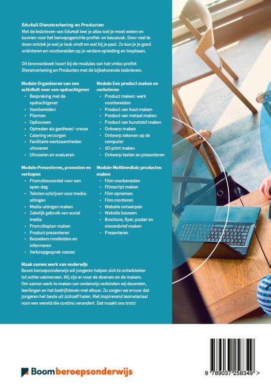 Achterkant van Bronnenboek dienstverlening en producten