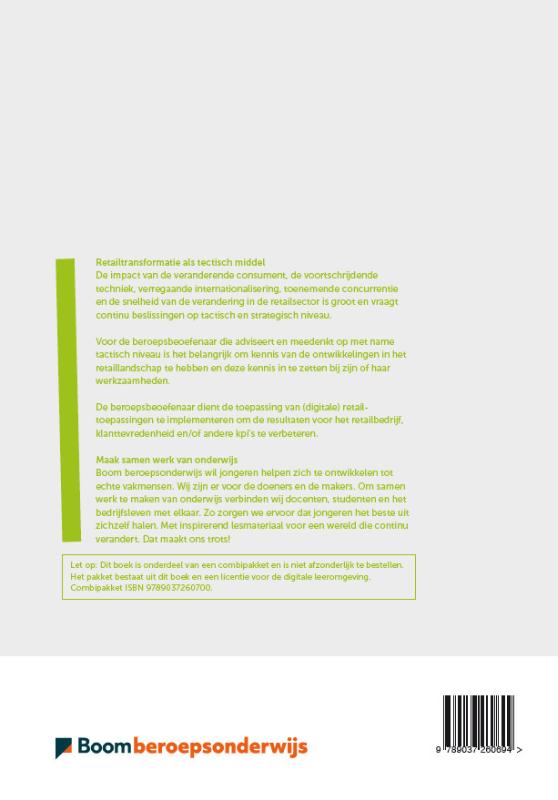Achterkant van Retailtransformatie als tactisch middel