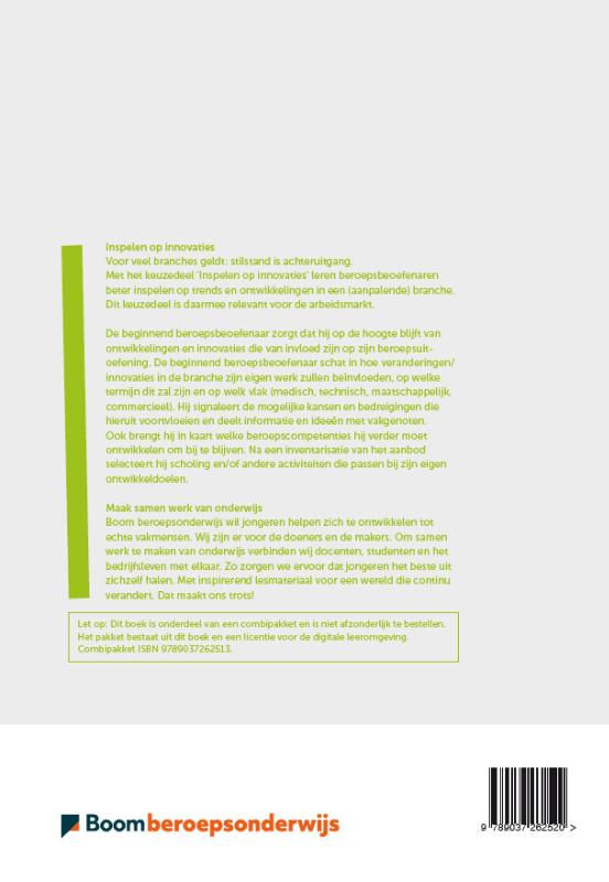 Achterkant van Keuzedeel Inspelen op innovaties