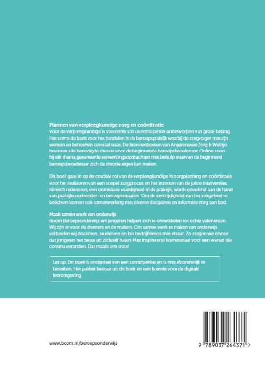 Achterkant van Plannen van verpleegkundige zorg en coördinatie | combipakket