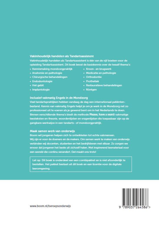 Achterkant van Vakinhoudelijk handelen als TA | combipakket