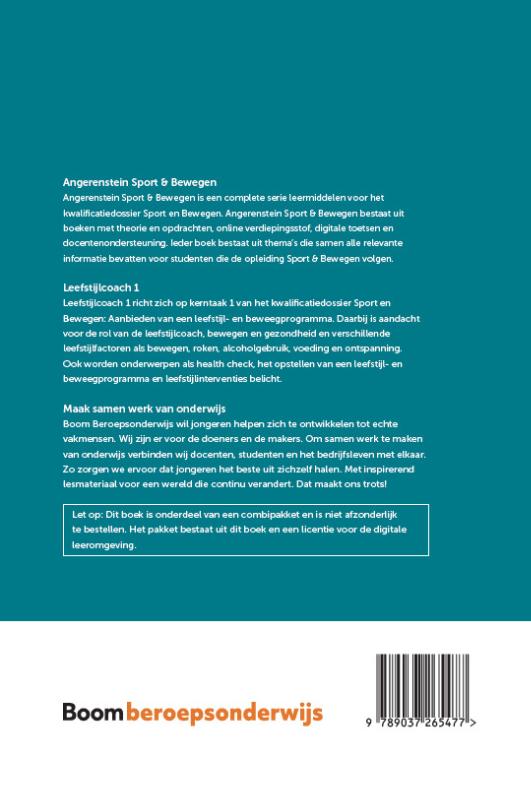 Achterkant van Leefstijlcoach 1 | combipakket