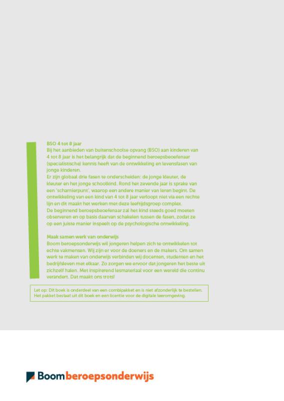 Achterkant van BSO 4 tot 8 jaar | combipakket