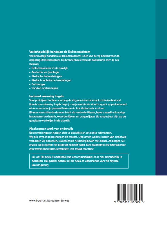 Achterkant van Vakinhoudelijk handelen als DA | combipakket