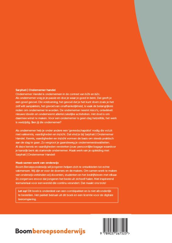 Achterkant van Operationeel plan deel 1 | Inkoop en logistiek | combipakket