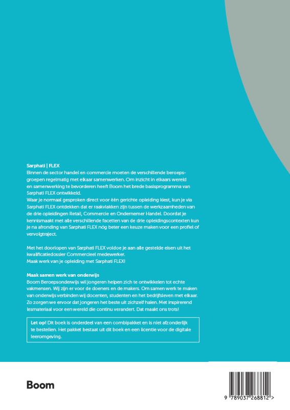 Achterkant van Sarphati FLEX Werken in de handel & commercie | combipakket