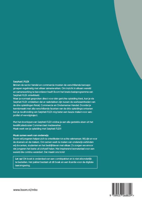 Achterkant van Sarphati FLEX Customer journey, verkoop & presentatie | combipakket