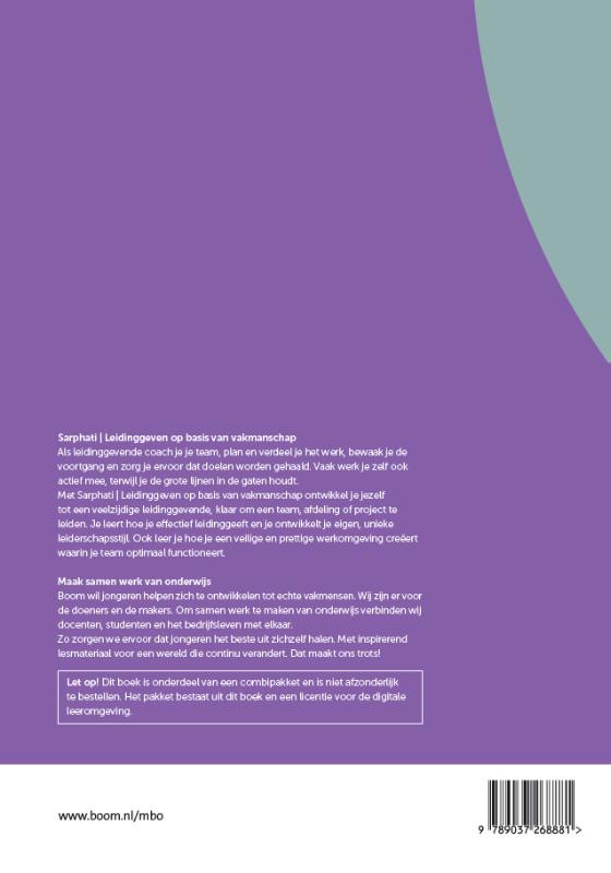Achterkant van Vakmanschap Leidinggeven - Personeelsbeleid | combipakket